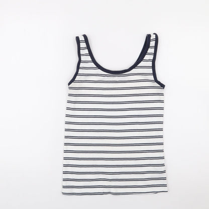 Womens UK Size 10 Marks and Spencer Ivory Jersey Tank