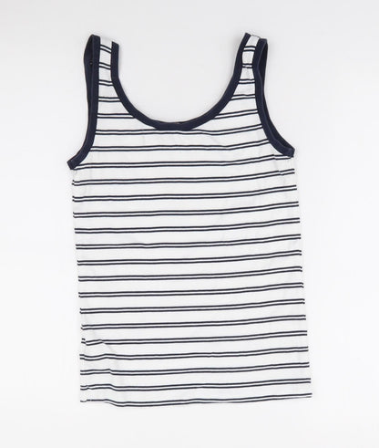 Womens UK Size 10 Marks and Spencer Ivory Jersey Tank