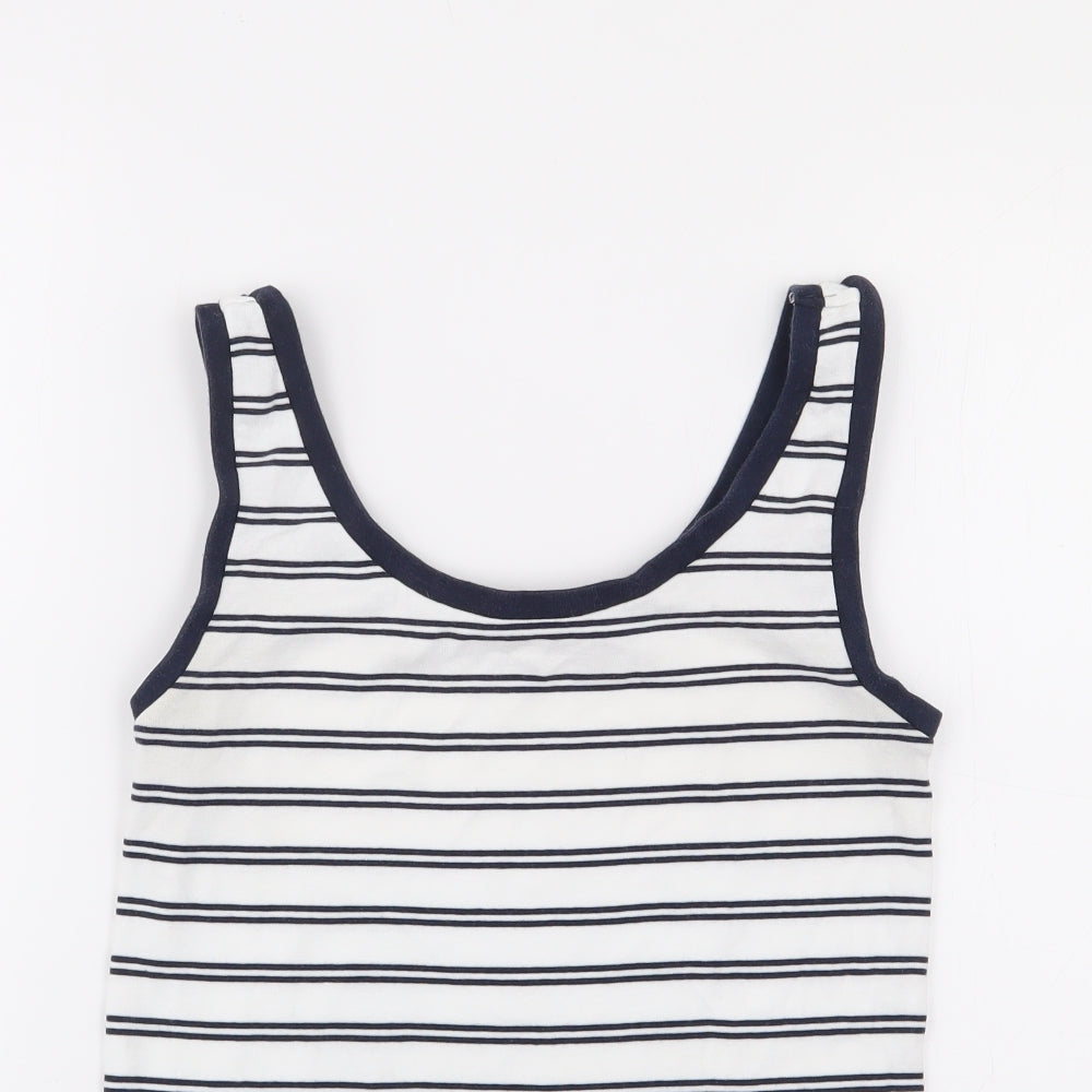 Womens UK Size 10 Marks and Spencer Ivory Jersey Tank