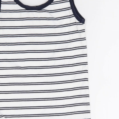 Womens UK Size 10 Marks and Spencer Ivory Jersey Tank