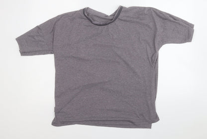 Womens UK Size M Dunnes Stores Grey Basic T-Shirt