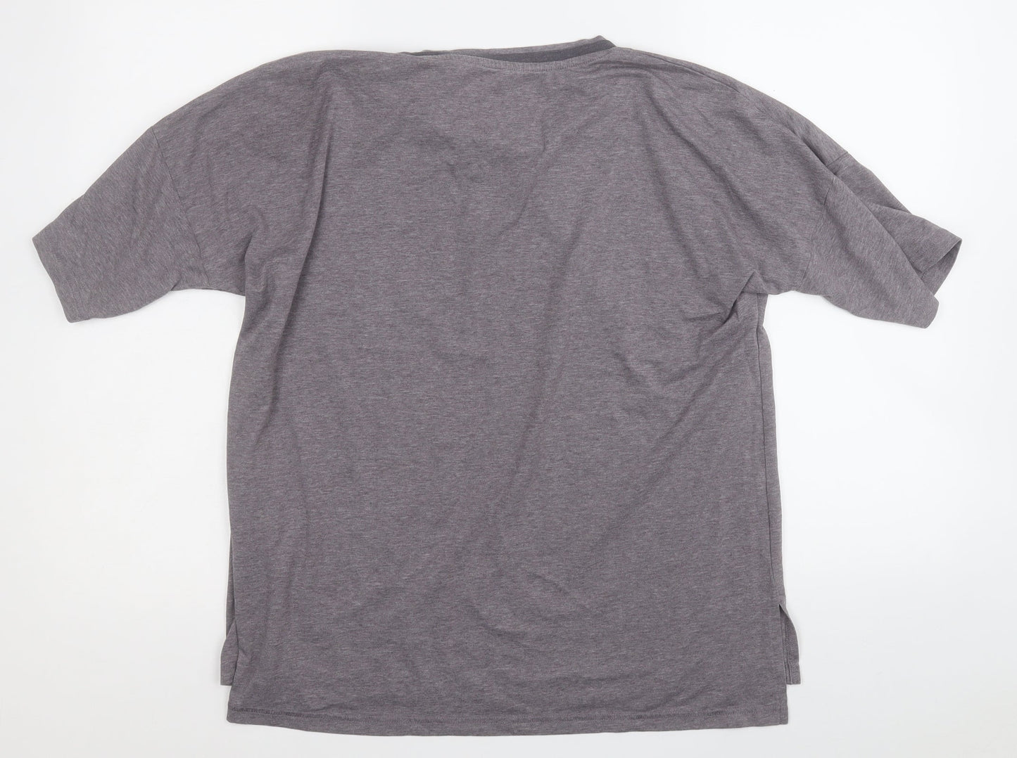 Womens UK Size M Dunnes Stores Grey Basic T-Shirt