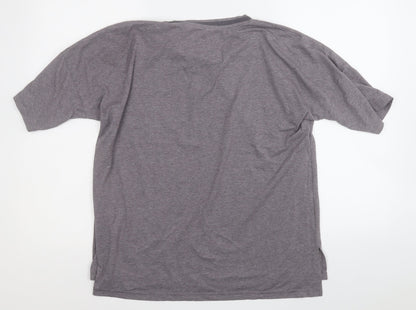 Womens UK Size M Dunnes Stores Grey Basic T-Shirt