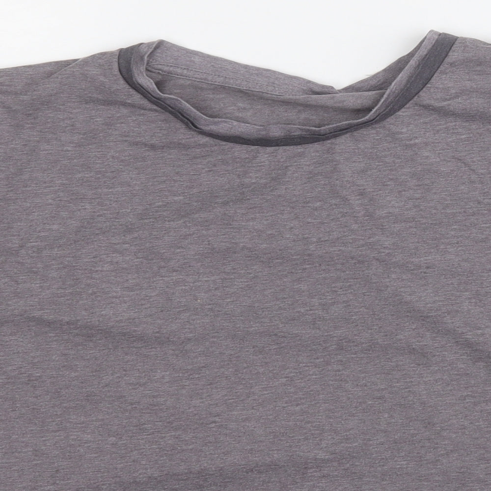 Womens UK Size M Dunnes Stores Grey Basic T-Shirt