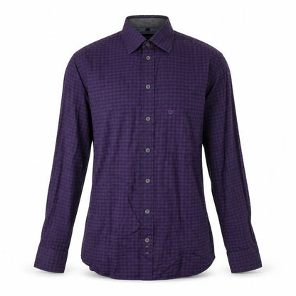 Mens UK Size M Olymp Purple  Button-Up Long Sleeve Casual Shirt
