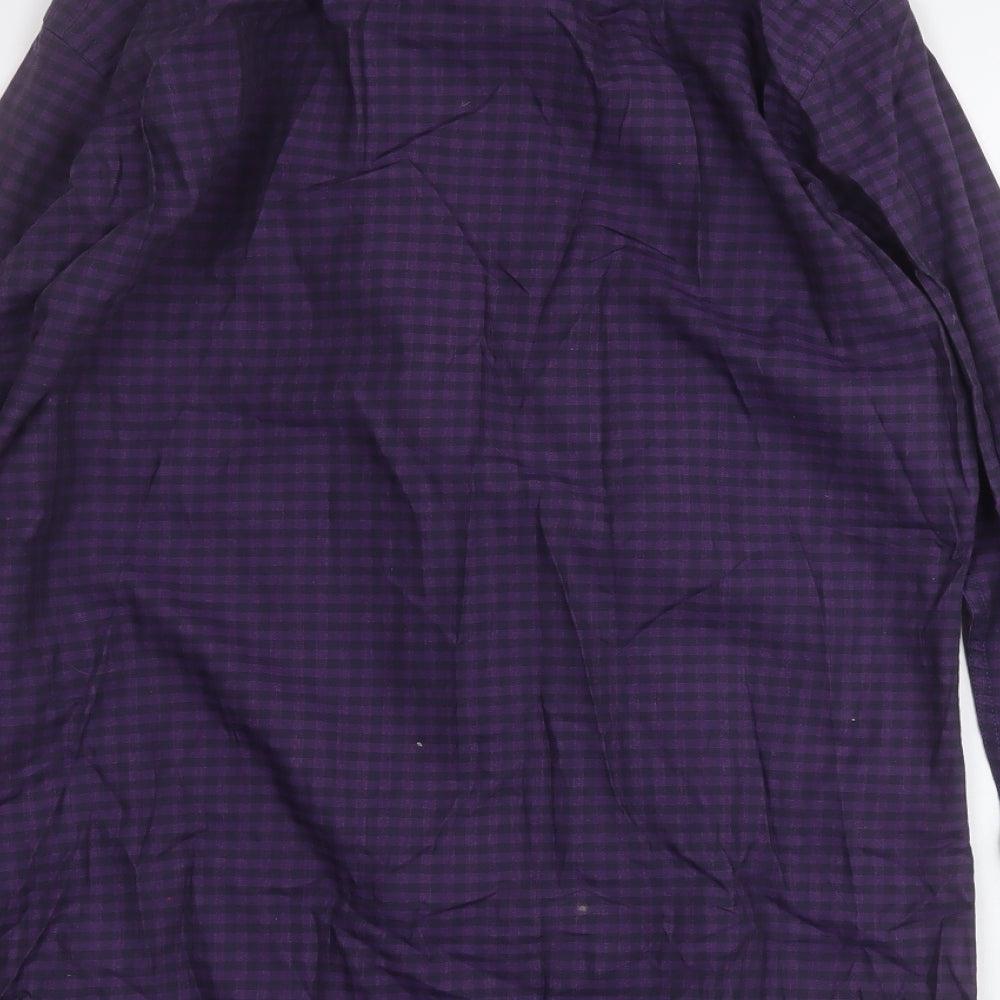 Mens UK Size M Olymp Purple  Button-Up Long Sleeve Casual Shirt