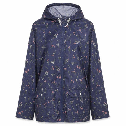 Womens UK Size M ANNE DE LANCAY Blue Rain Coat