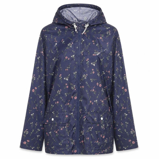 Womens UK Size M ANNE DE LANCAY Blue Rain Coat
