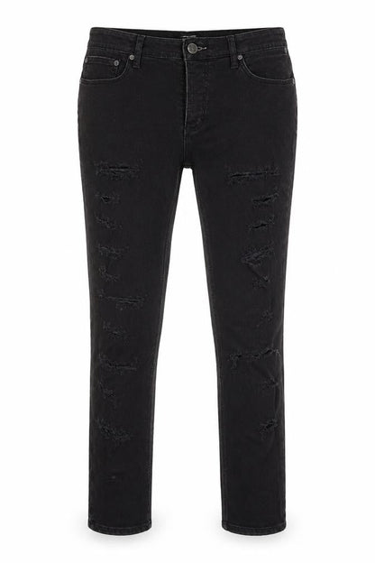 River Island Womens Black  Cotton Skinny Jeans Size 32 L27 in Regular