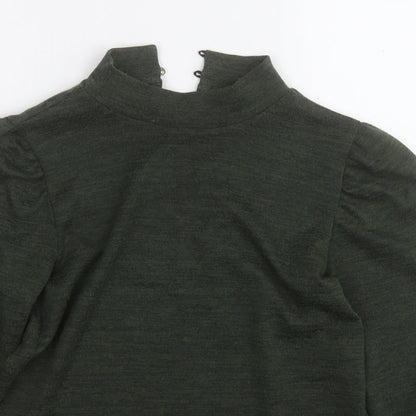 Womens UK Size 8 M&Co Green Pullover Jumper