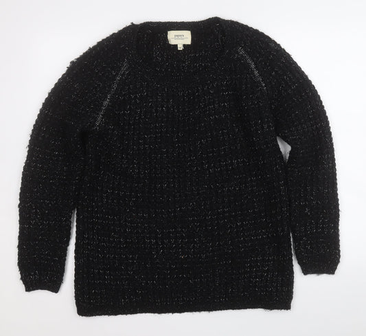Womens UK Size 14 Papaya Black Pullover Jumper