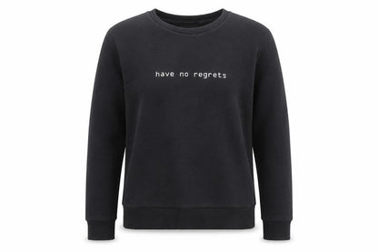 Atmosphere Womens Grey  Polyester Pullover Sweatshirt Size 6   - Have no regrets