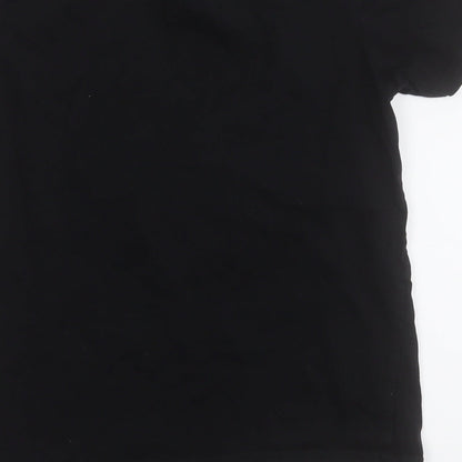George Boys Black  Cotton Pullover T-Shirt Size 9-10 Years Round Neck  - Legit Gamer