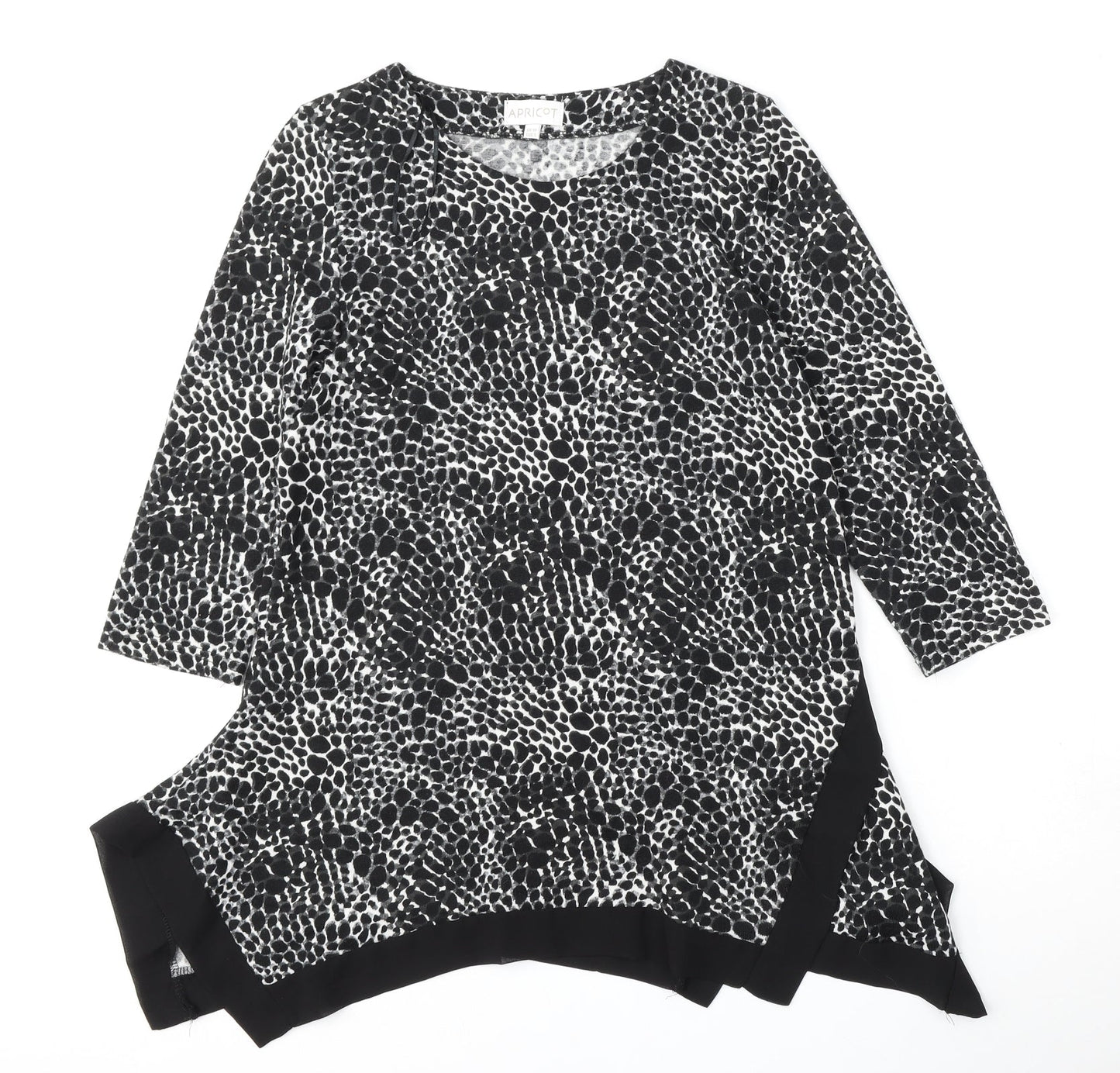 Apricot Womens Multicoloured Round Neck Geometric Polyester Pullover Jumper Size 10