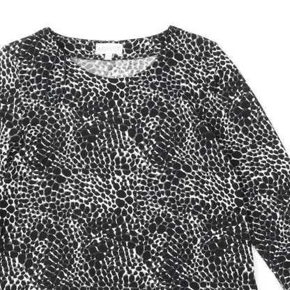 Apricot Womens Multicoloured Round Neck Geometric Polyester Pullover Jumper Size 10