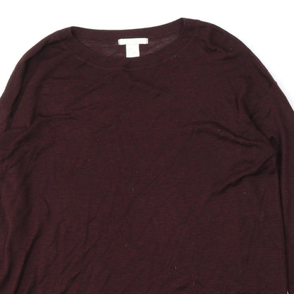 Womens UK Size S H&M Red Pullover Jumper