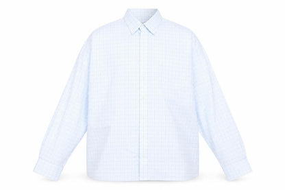 Mens UK Size 18 Debenhams Blue  Button-Up Long Sleeve Casual Shirt