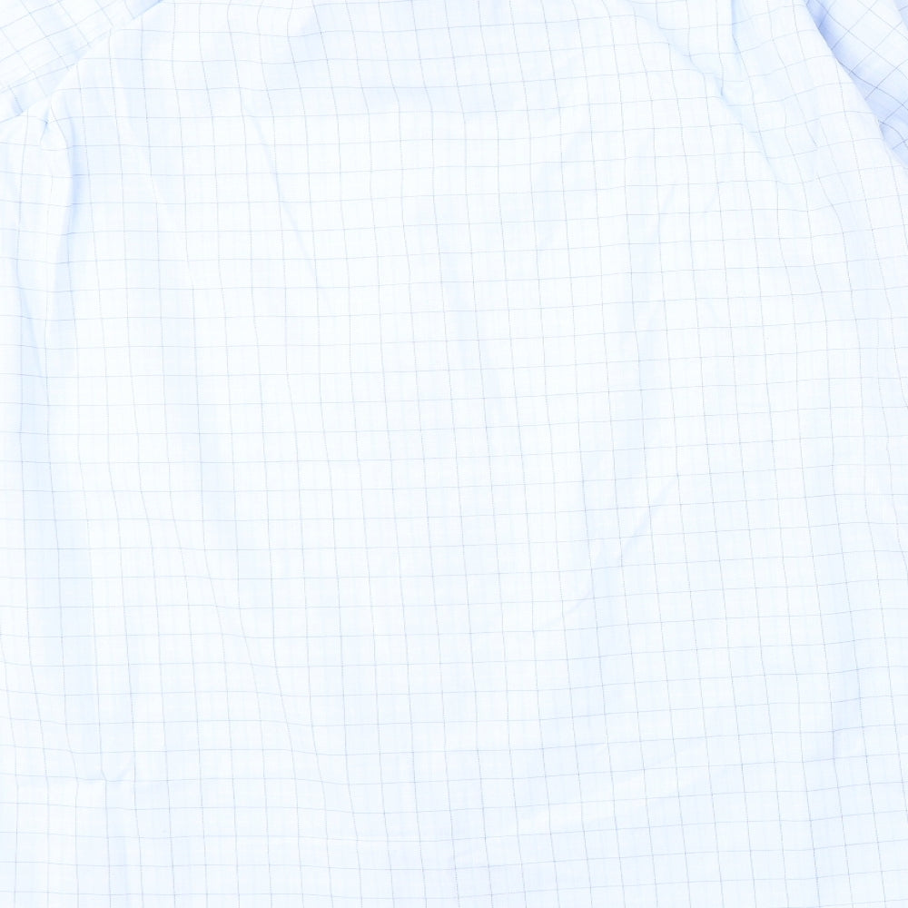 Mens UK Size 18 Debenhams Blue  Button-Up Long Sleeve Casual Shirt