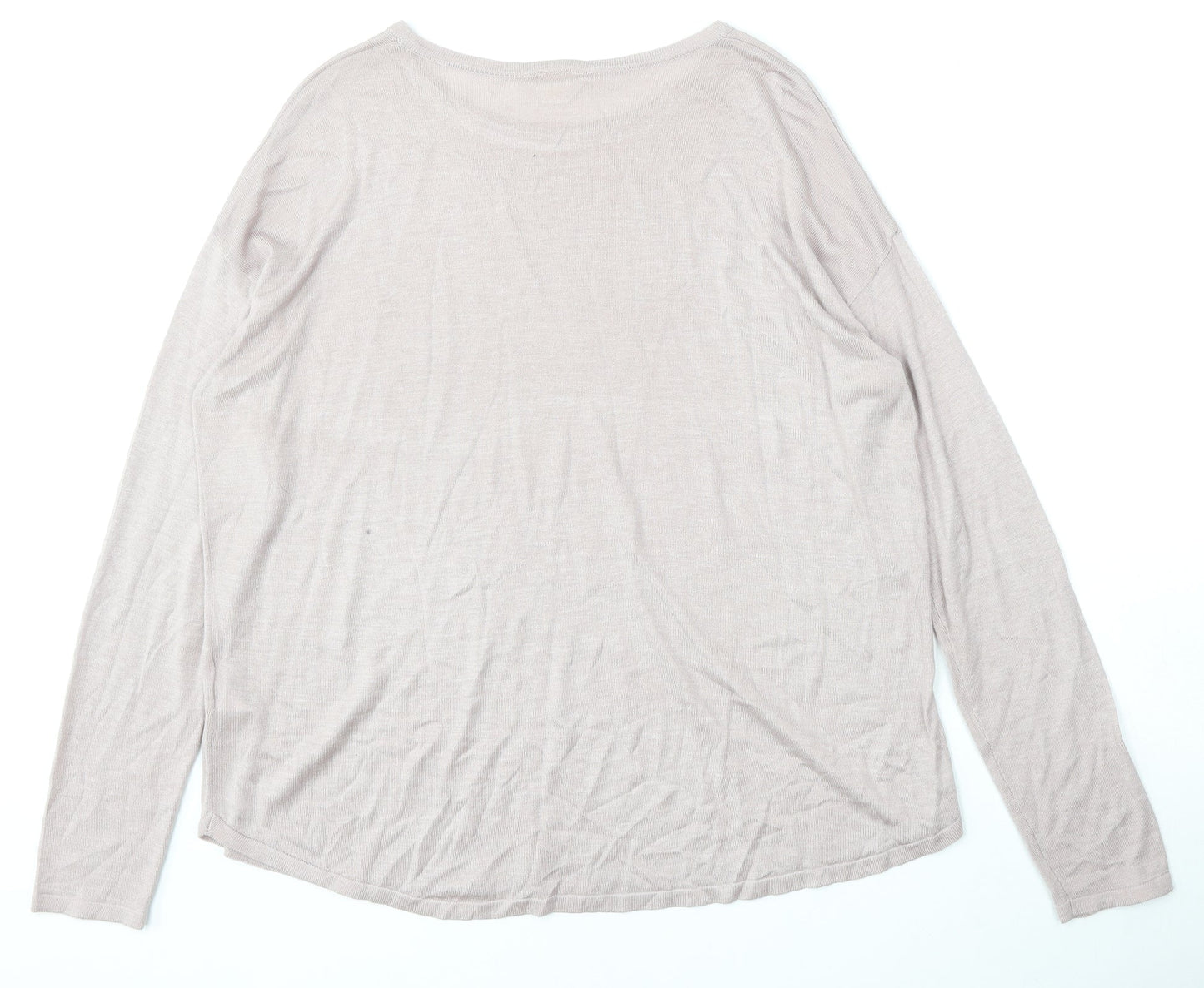 Womens UK Size M H&M Pink Pullover Jumper