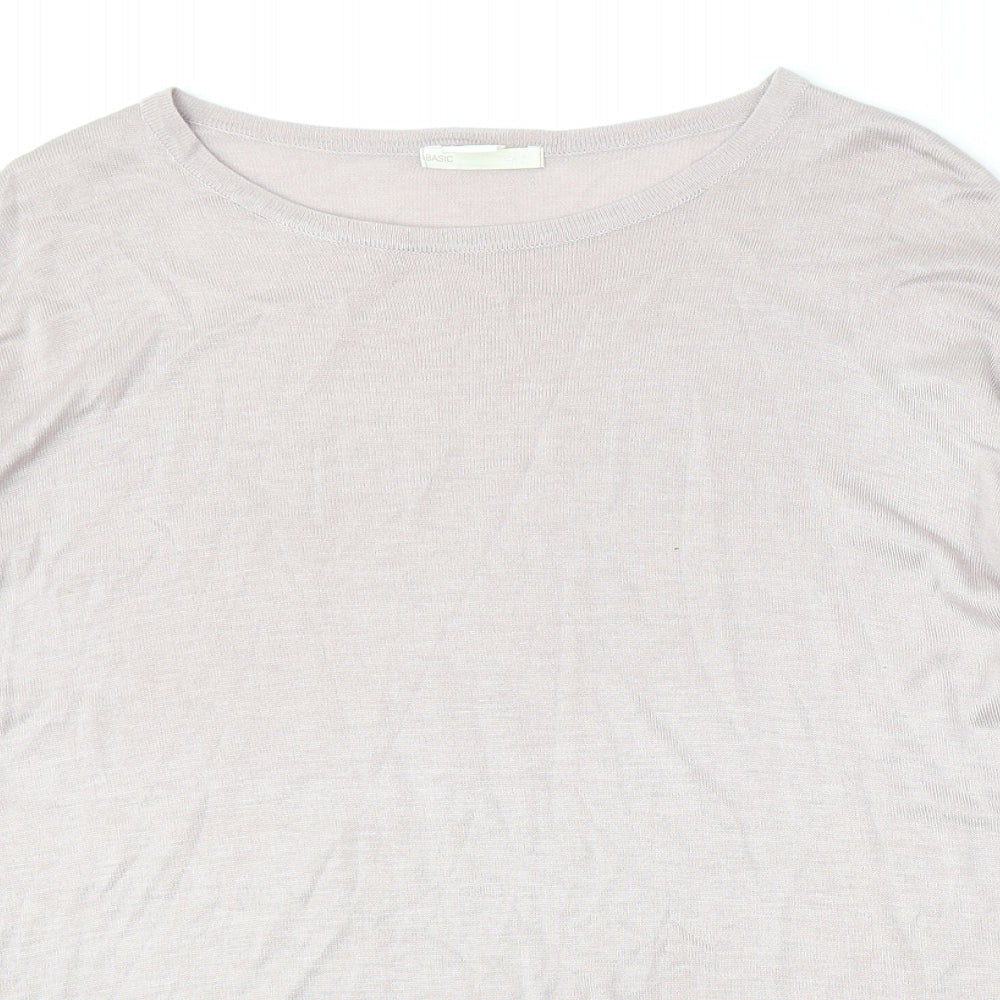 Womens UK Size M H&M Pink Pullover Jumper