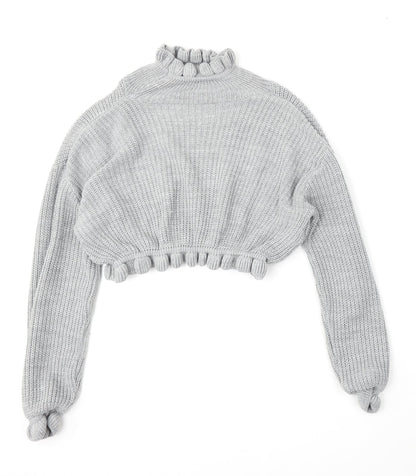 Womens UK Size M Preworn Grey Pullover Jumper