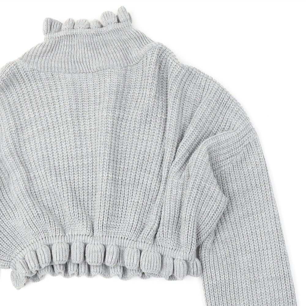 Womens UK Size M Preworn Grey Pullover Jumper