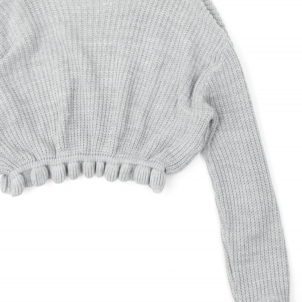 Womens UK Size M Preworn Grey Pullover Jumper