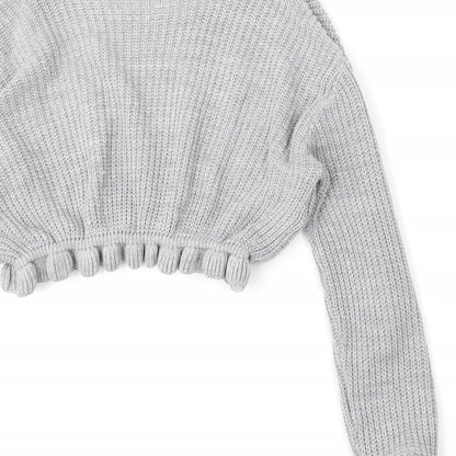 Womens UK Size M Preworn Grey Pullover Jumper