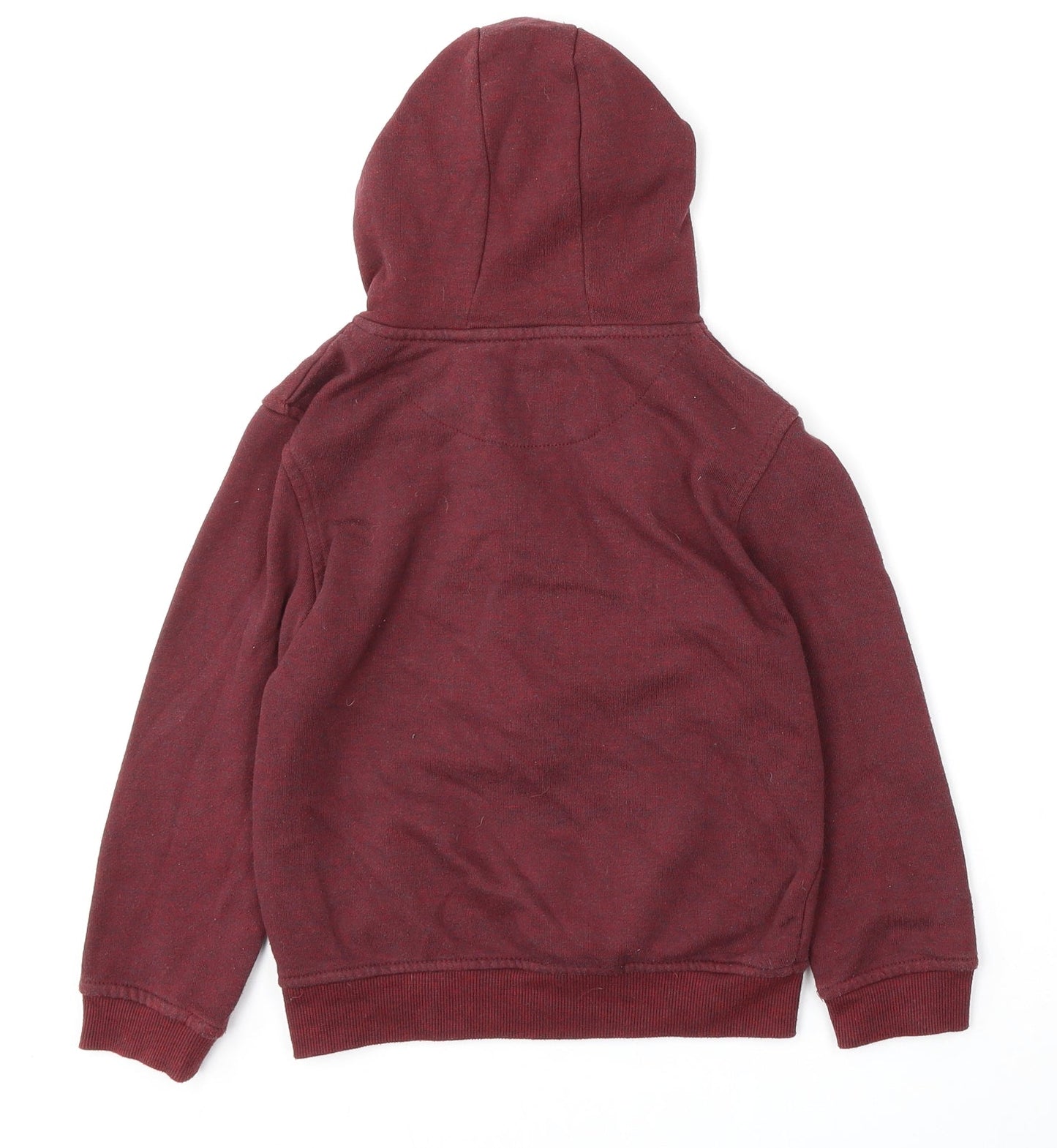 Rebel by Primark Boys Red  Polyester Full Zip Hoodie Size 8-9 Years  Zip