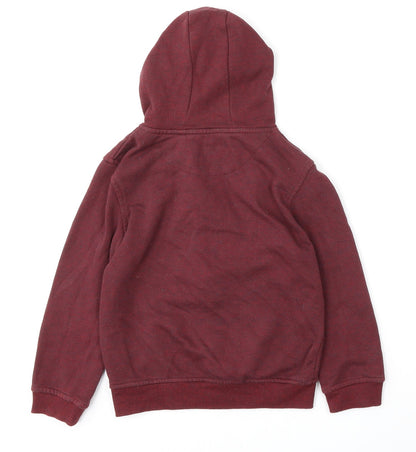 Rebel by Primark Boys Red  Polyester Full Zip Hoodie Size 8-9 Years  Zip