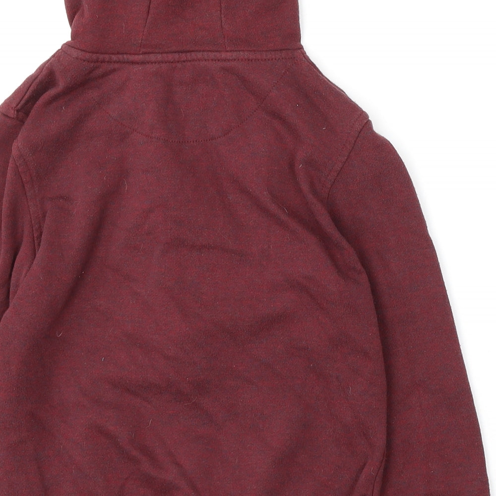 Rebel by Primark Boys Red  Polyester Full Zip Hoodie Size 8-9 Years  Zip