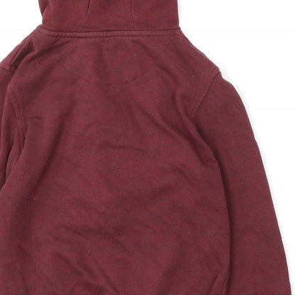 Rebel by Primark Boys Red  Polyester Full Zip Hoodie Size 8-9 Years  Zip