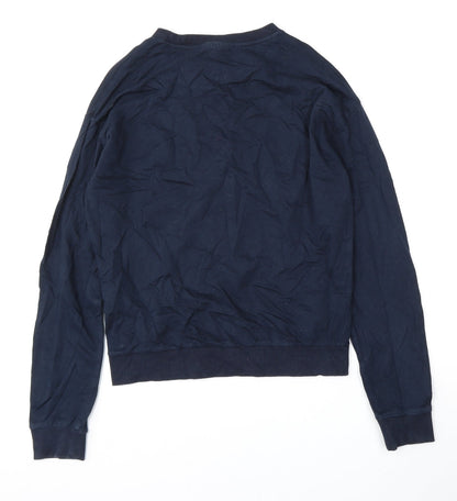 Mens UK Size XS H&M Blue Pullover Sweatshirt