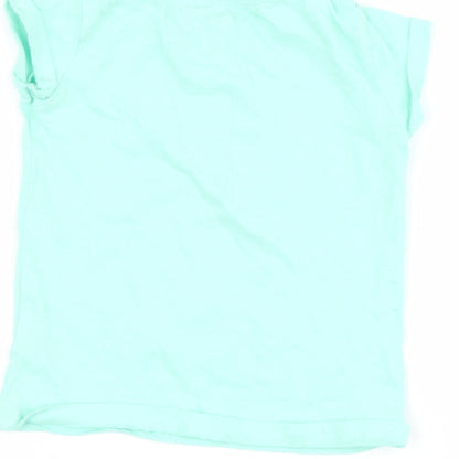 pep 7 co Baby Green  Cotton Basic Casual Size 18-24 Months Roll Neck  - bunny