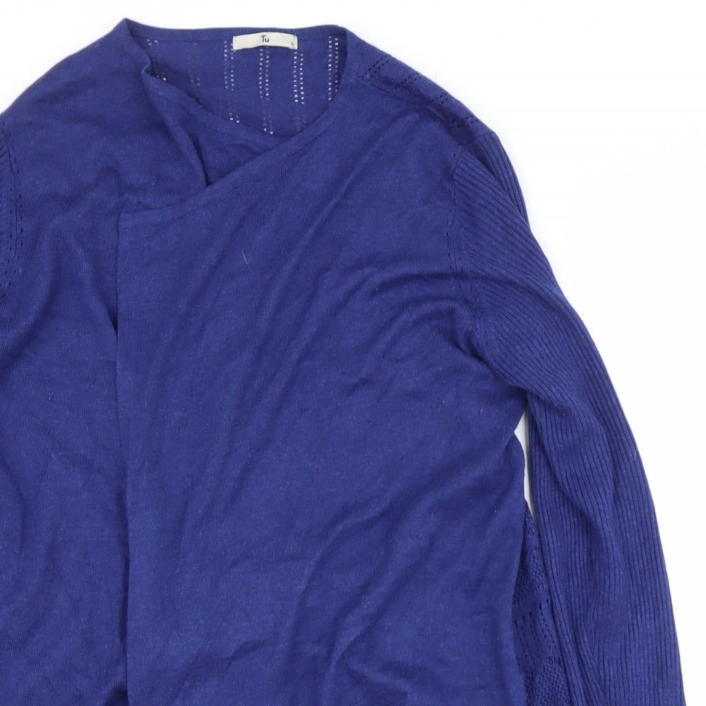 Womens UK Size 16 sainsburys Blue Cardigan Jumper