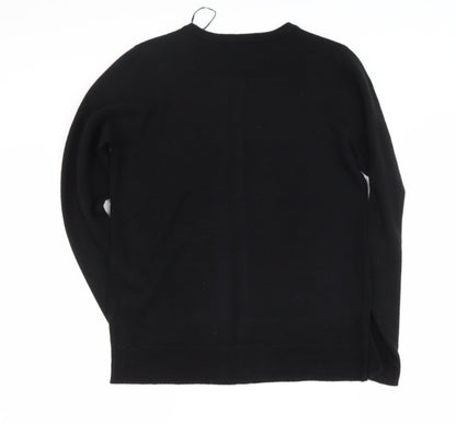 Womens UK Size 10 Bonmarché Black Cape Jumper