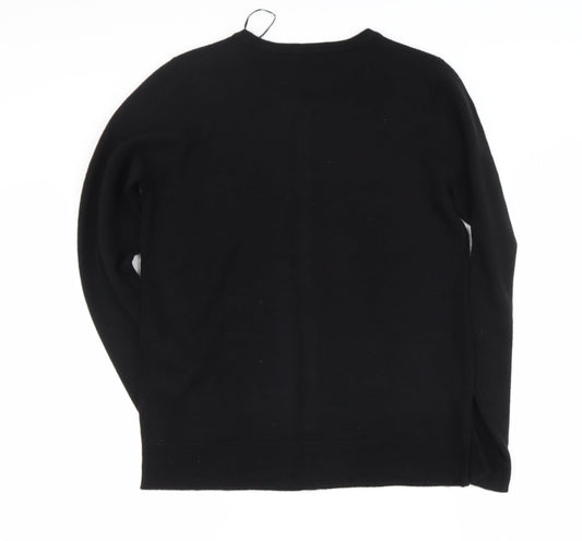 Womens UK Size 10 Bonmarché Black Cape Jumper