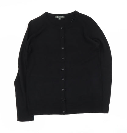 Womens UK Size 10 Bonmarché Black Cape Jumper
