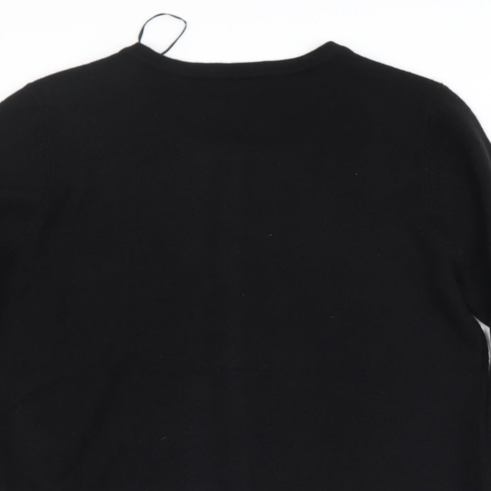Womens UK Size 10 Bonmarché Black Cape Jumper