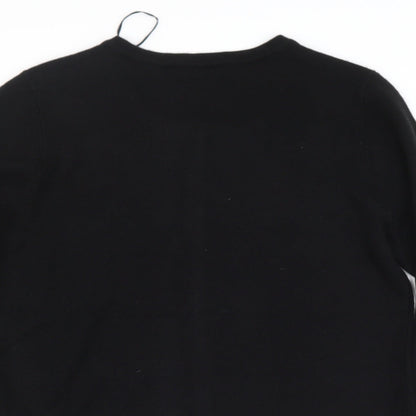 Womens UK Size 10 Bonmarché Black Cape Jumper