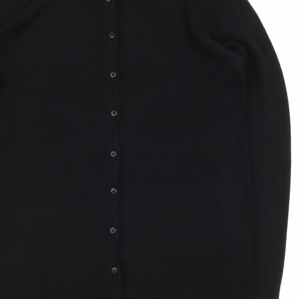 Womens UK Size 10 Bonmarché Black Cape Jumper