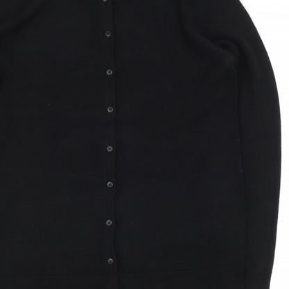 Womens UK Size 10 Bonmarché Black Cape Jumper