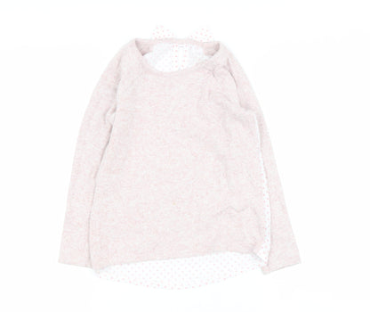 Dunnes Stores Girls Pink  Viscose Basic Casual Size 7 Years Round Neck