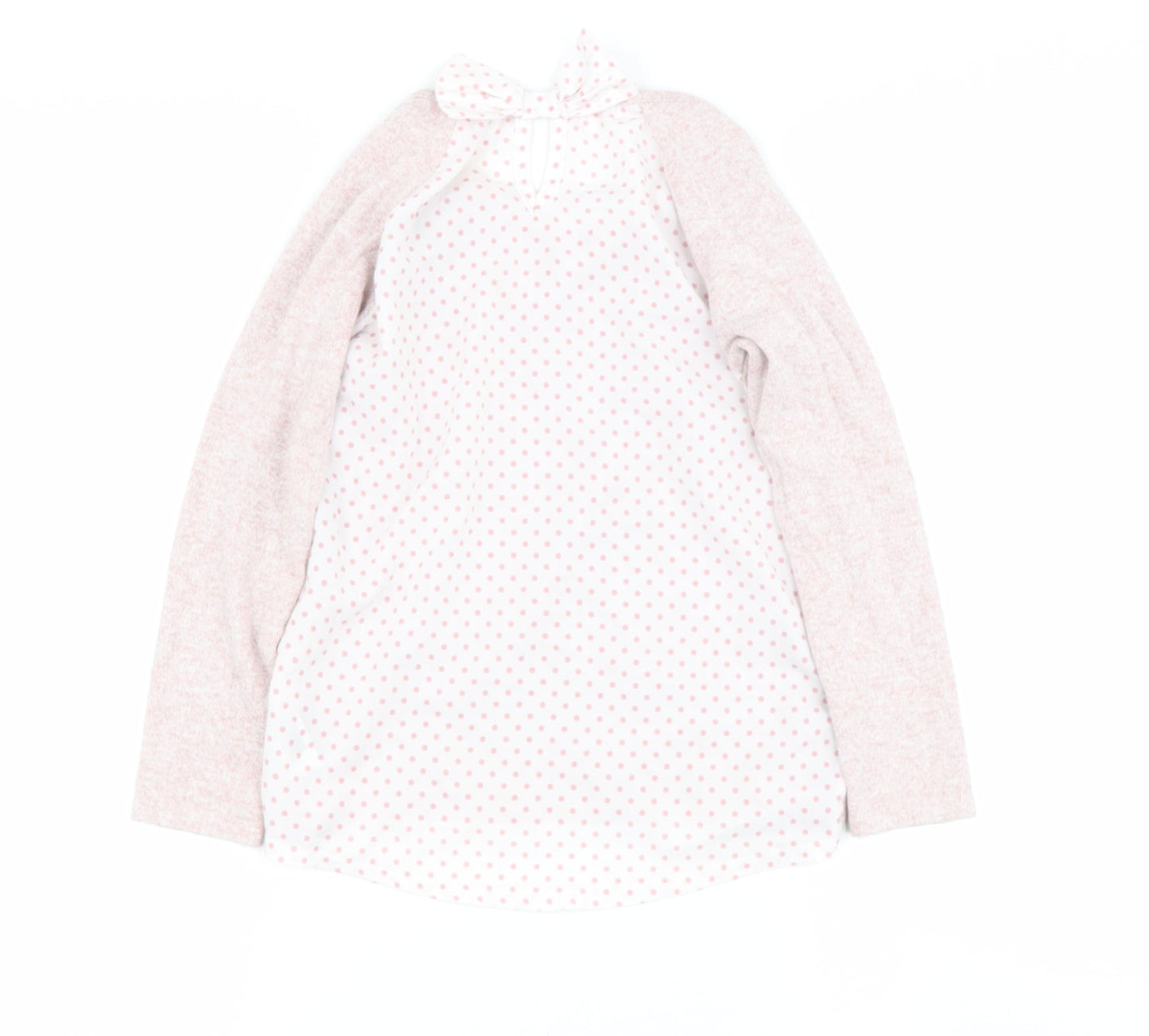 Dunnes Stores Girls Pink  Viscose Basic Casual Size 7 Years Round Neck