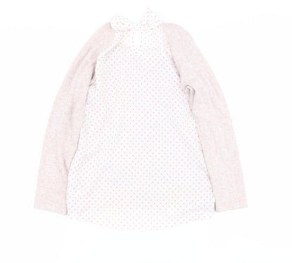 Dunnes Stores Girls Pink  Viscose Basic Casual Size 7 Years Round Neck