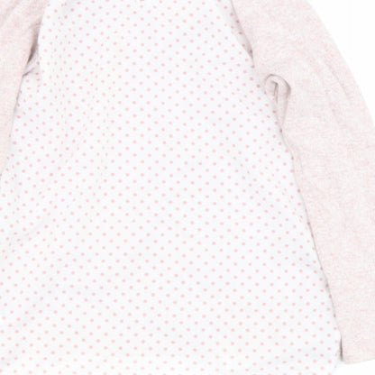 Dunnes Stores Girls Pink  Viscose Basic Casual Size 7 Years Round Neck
