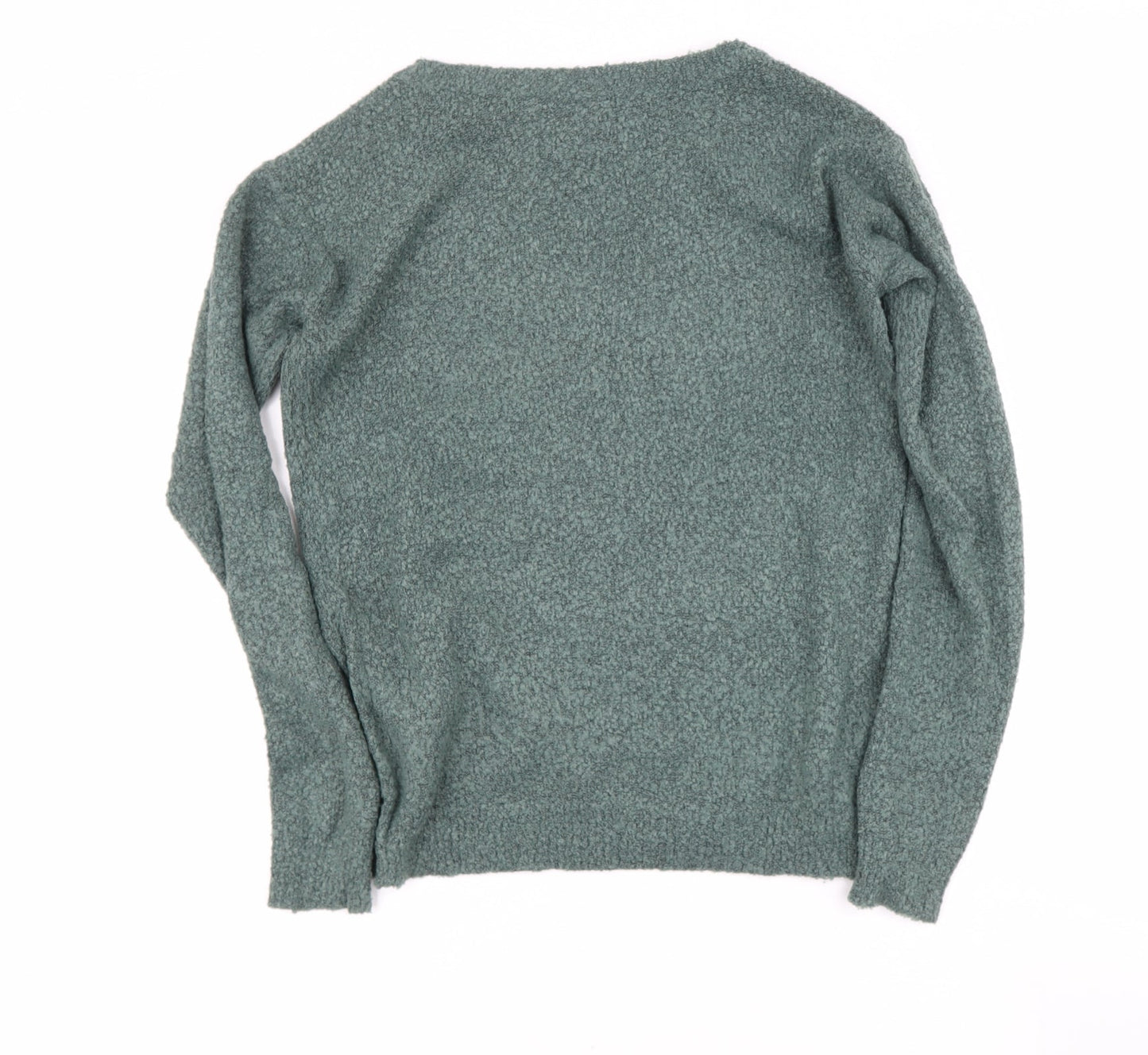 VERA MONDa Womens Green Round Neck  Acrylic Pullover Jumper Size S