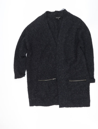 Womens UK Size M new look Grey Cardigan Jumper