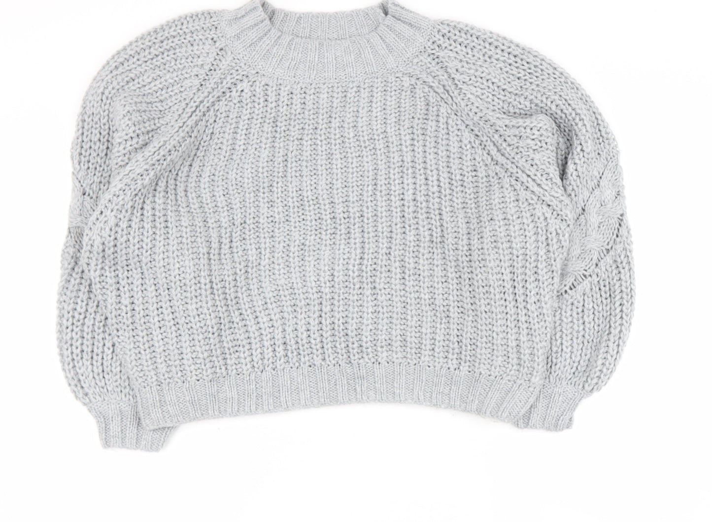 Womens UK Size 10 Missguided Grey Pullover Jumper