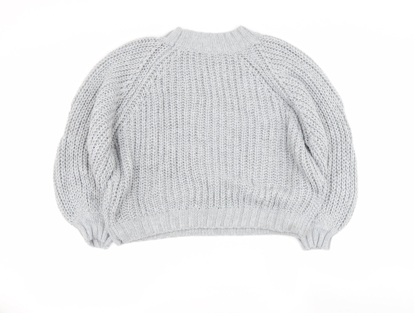 Womens UK Size 10 Missguided Grey Pullover Jumper